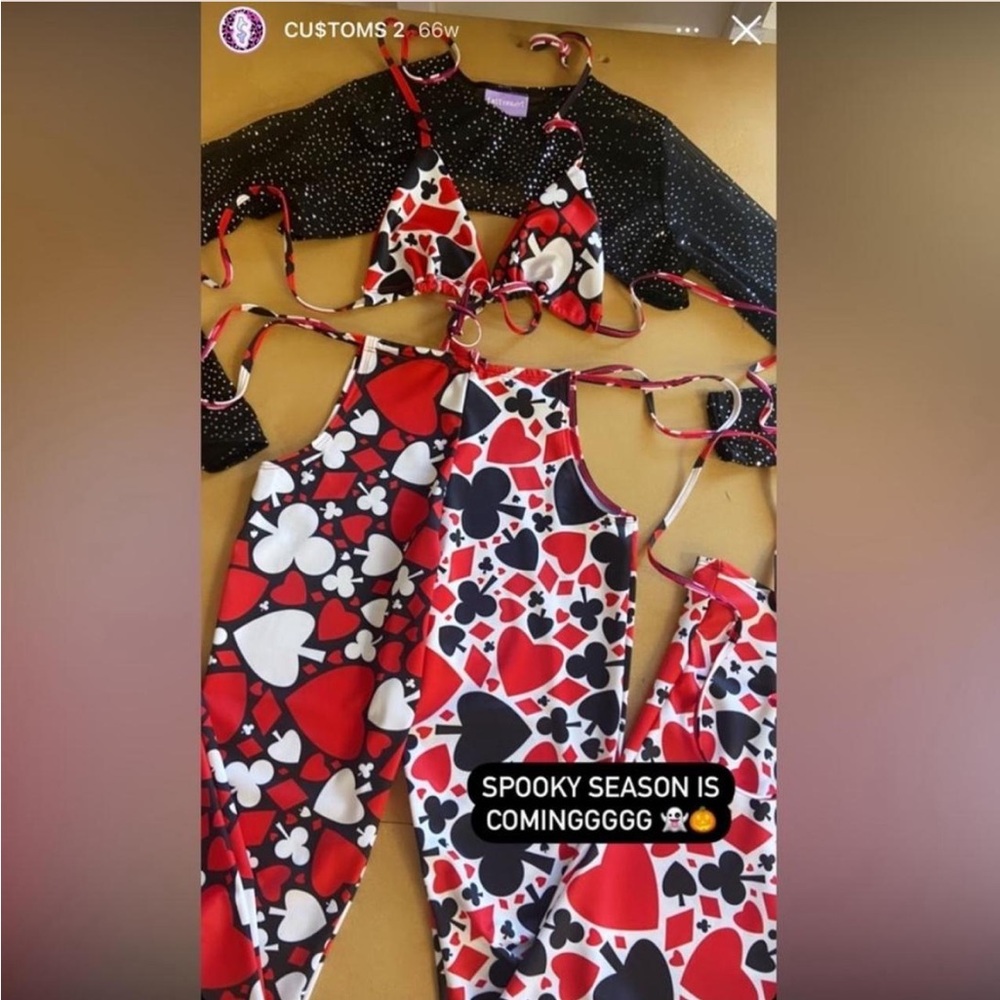Sassypantsthe label queen of hearts rave set